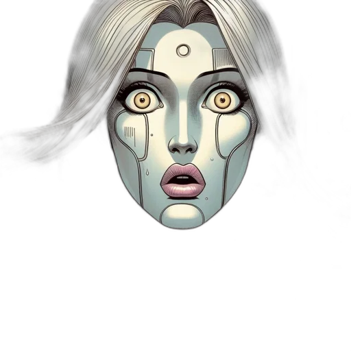 mask, face, creature, staff, concept art, fantasy art, 3d render, comic book art transparent PNG cut-out