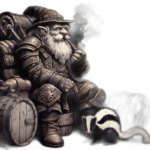 dragon, fantasy art, concept art, photorealistic, comic book art, fog, fire, monochrome transparent PNG cut-out