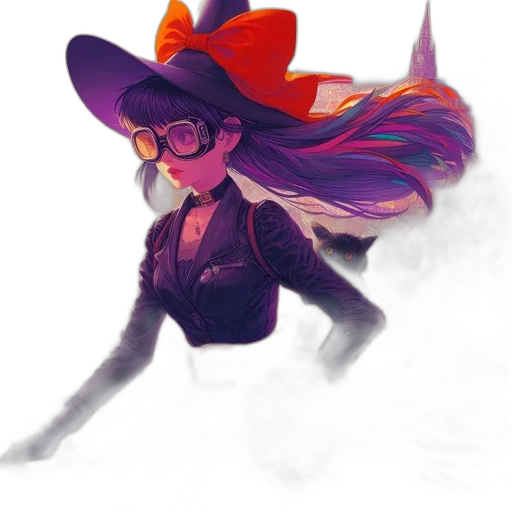 hat, staff, crown, creature, concept art, fantasy art, watercolor, pixel art transparent PNG cut-out