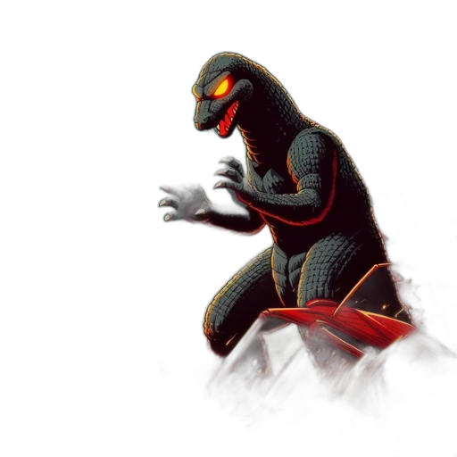 robot, creature, dragon, mask, concept art, 3d render, pixel art, comic book art transparent PNG cut-out