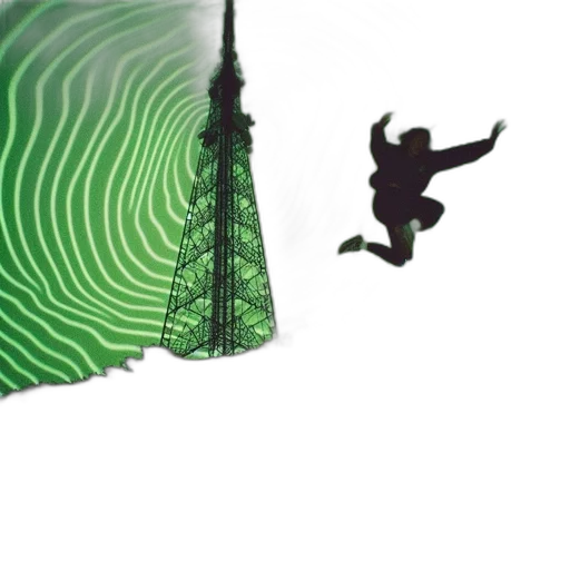 creature, concept art, comic book art, vaporwave, fantasy art, fog, forest, outer space transparent PNG cut-out