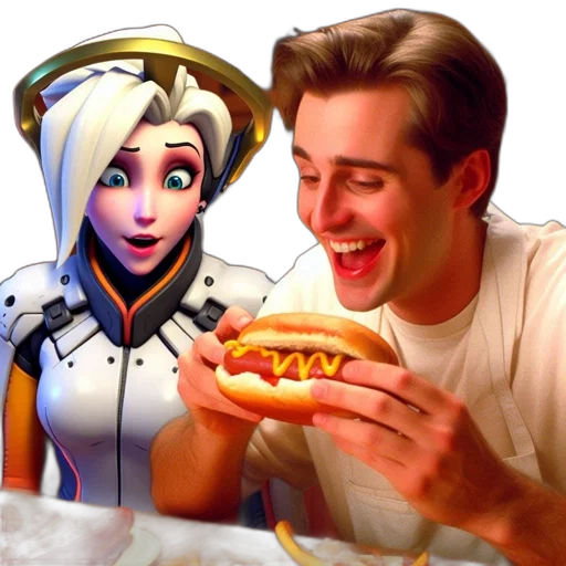 food, robot, face, concept art, 3d render, photorealistic, pixel art, neon lights transparent PNG cut-out