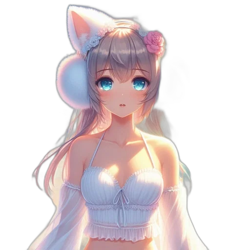 dress, staff, crown, robot, anime, pixel art, concept art, fantasy art transparent PNG cut-out