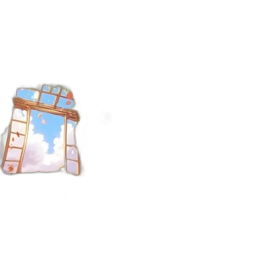 furniture, umbrella, building, weapon, pixel art, concept art, anime, vaporwave transparent PNG cut-out