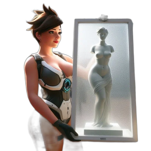 dress, robot, jewelry, concept art, 3d render, photorealistic, fantasy art, futuristic transparent PNG cut-out