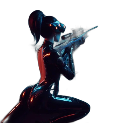 weapon, robot, sword, staff, cyberpunk, concept art, 3d render, pixel art transparent PNG cut-out