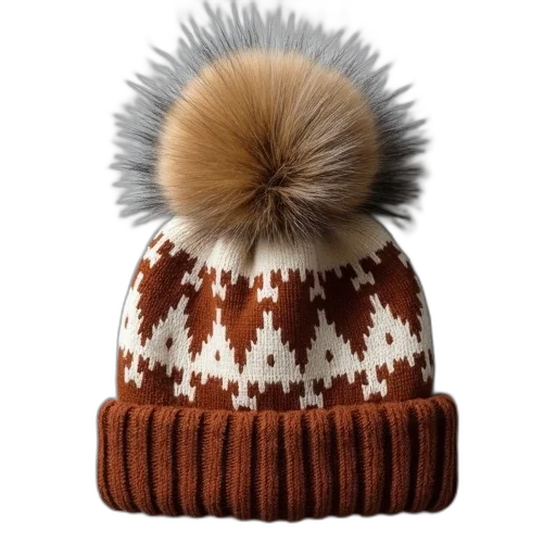 hat, crown, hair, earth tones, close-up, brown, white, patterned transparent PNG cut-out