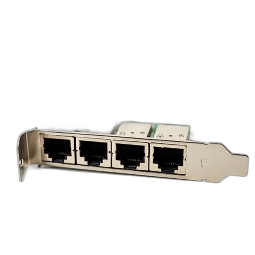 close-up, image, computer, network, card, multiple, connectors, green transparent PNG cut-out