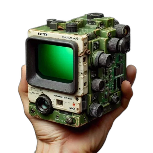 robot, weapon, face, mask, cyberpunk, 3d render, pixel art, concept art transparent PNG cut-out