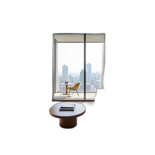furniture, 3d render, concept art, photorealistic transparent PNG cut-out