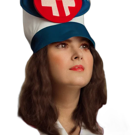 hat, staff, crown, face transparent PNG cut-out