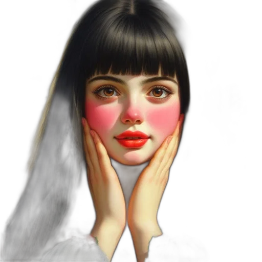 face, mask, jewelry, robot, photorealistic, oil painting, fantasy art, watercolor transparent PNG cut-out