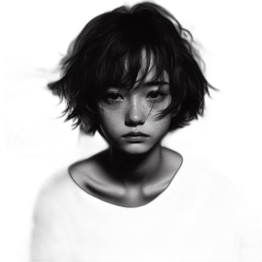 face, robot, hair, mask, photorealistic, oil painting, concept art, pencil sketch transparent PNG cut-out
