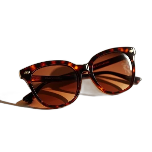 3d render, earth tones, stella, sunglasses transparent PNG cut-out