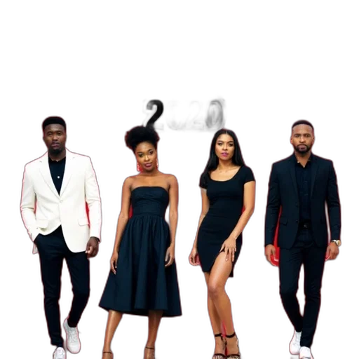 promotional, poster, pulse, picks, fashion, 2020, featuring, four transparent PNG cut-out