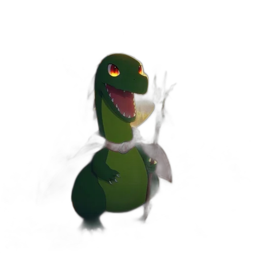 creature, dragon, animal, staff, concept art, 3d render, pixel art, fantasy art transparent PNG cut-out