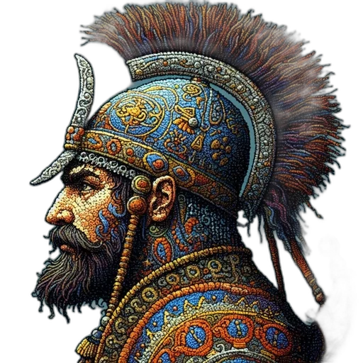 sword, crown, hat, face, fantasy art, photorealistic, concept art, watercolor transparent PNG cut-out