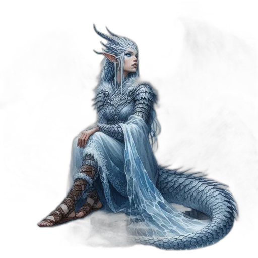 dragon, creature, fantasy art, concept art, pixel art, comic book art, blue, monochrome transparent PNG cut-out