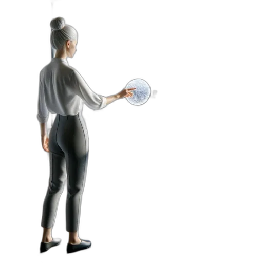 staff, robot, dress, jewelry, concept art, 3d render, photorealistic, cartoon transparent PNG cut-out
