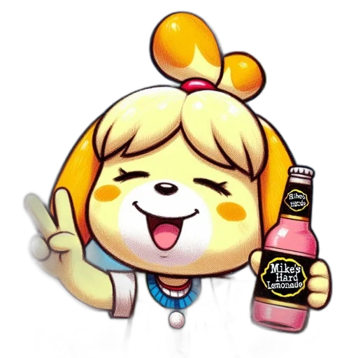 staff, pixel art, concept art, anime, vaporwave, golden, cartoon, dog transparent PNG cut-out