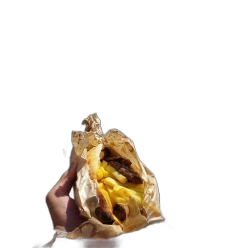 food, jacket, shoes, umbrella, photorealistic, 3d render, concept art, golden transparent PNG cut-out