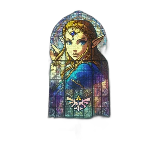 sword, weapon, face, pixel art, fantasy art, watercolor, concept art, blue transparent PNG cut-out