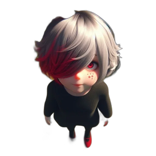 mask, face, creature, staff, pixel art, 3d render, concept art, anime transparent PNG cut-out