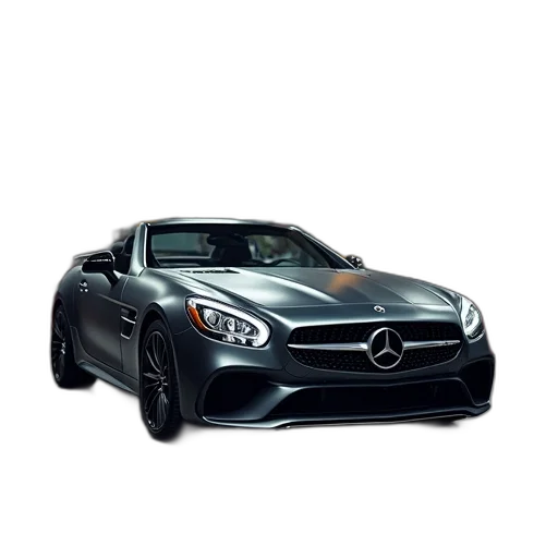 car, weapon, animal, 3d render, photorealistic, concept art, mercedes, slk transparent PNG cut-out