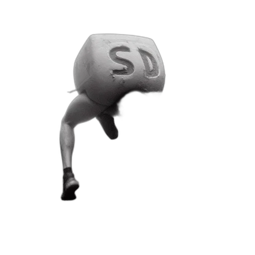 hat, shoes, weapon, staff, 3d render, concept art, monochrome, photo transparent PNG cut-out