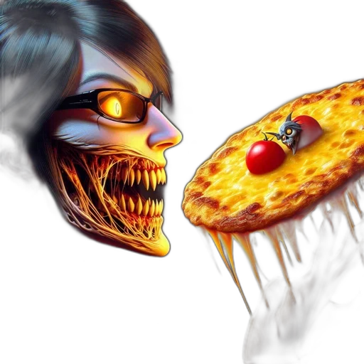 food, mask, face, creature, photorealistic, concept art, 3d render, fantasy art transparent PNG cut-out