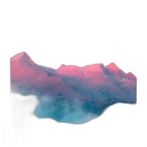 mask, crown, hair, shoes, vaporwave, 3d render, watercolor, concept art transparent PNG cut-out
