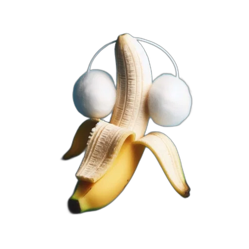food, weapon, animal, hair, 3d render, photorealistic, concept art, banana transparent PNG cut-out