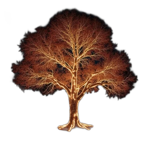 tree, hair, crown, animal, photorealistic, 3d render, concept art, fantasy art transparent PNG cut-out