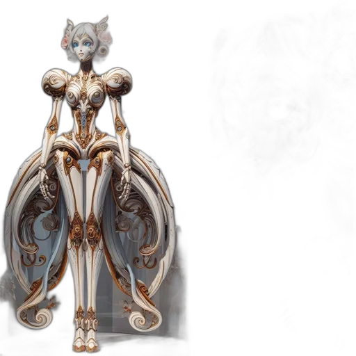jewelry, concept art, fantasy art, 3d render, comic book art, female, figurine, roses transparent PNG cut-out