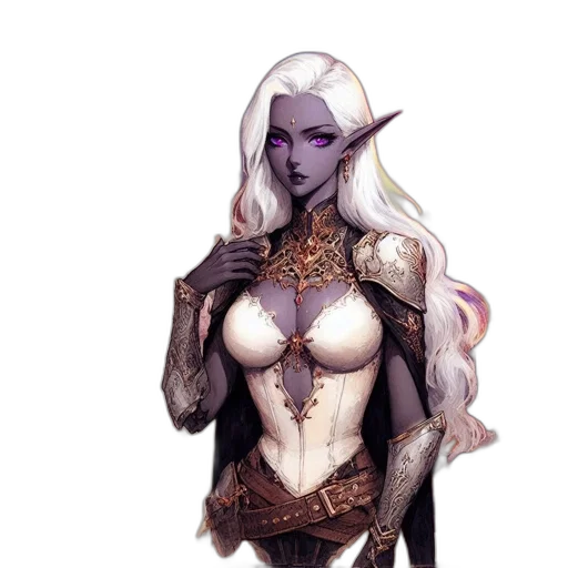dragon, staff, dress, fantasy art, concept art, pixel art, watercolor, dark transparent PNG cut-out