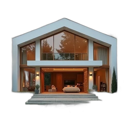 building, furniture, 3d render, photorealistic transparent PNG cut-out