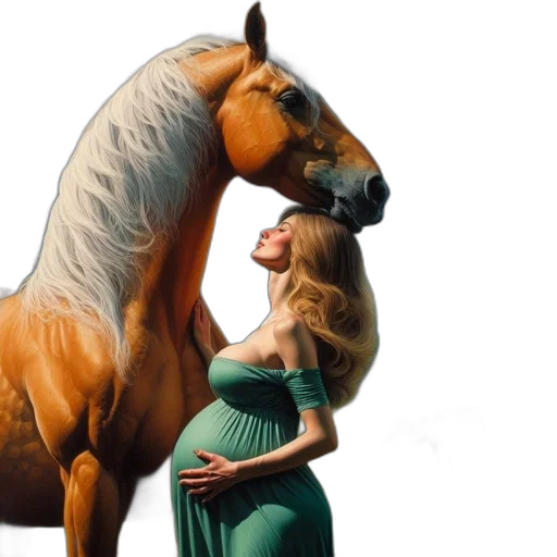 dress, animal, photorealistic, oil painting, concept art, fantasy art, outer space, fire transparent PNG cut-out