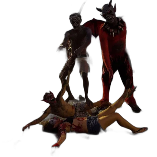 mask, creature, staff, animal, concept art, 3d render, fantasy art, comic book art transparent PNG cut-out