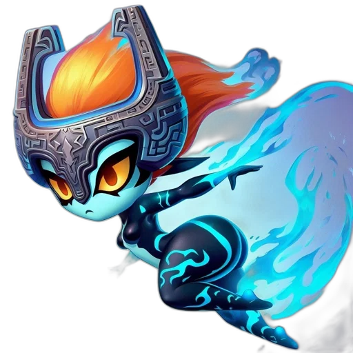 dragon, staff, mask, fantasy art, concept art, pixel art, anime, anthropomorphic transparent PNG cut-out