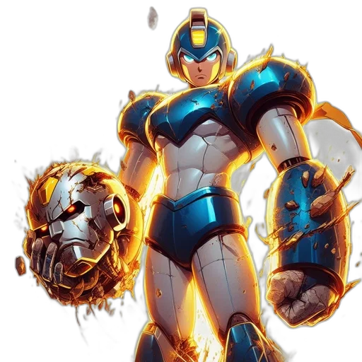 robot, comic book art, concept art, fantasy art, individual, futuristic, metallic, armored transparent PNG cut-out