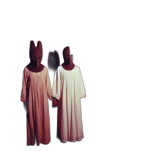 dress, mask, creature, jacket, 3d render, concept art, pixel art, vaporwave transparent PNG cut-out