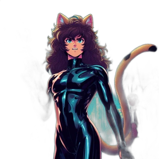 dress, anime, comic book art, concept art, pixel art, dark, monochrome, blue transparent PNG cut-out