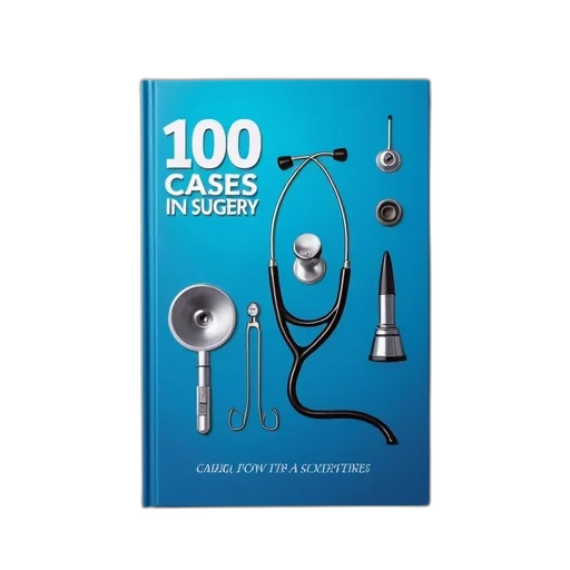 second, edition, book, 100, cases, surgery, displayed, blue transparent PNG cut-out