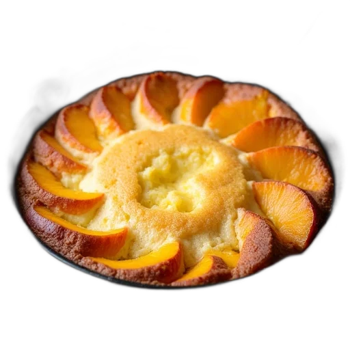 food, crown, photorealistic, 3d render, skillet, filled, cake, made transparent PNG cut-out