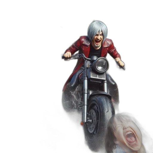 creature, car, hair, weapon, concept art, 3d render, photorealistic, comic book art transparent PNG cut-out