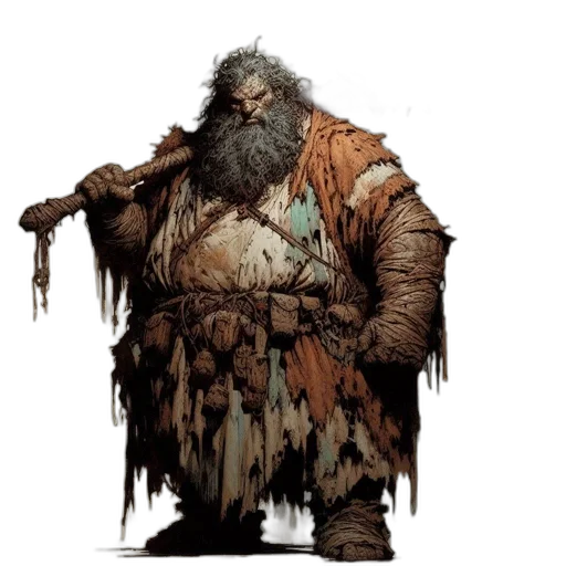 creature, staff, animal, face, concept art, fantasy art, comic book art, pixel art transparent PNG cut-out