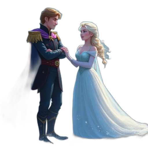 dress, crown, concept art, fantasy art, pixel art, 3d render, snow, fire transparent PNG cut-out