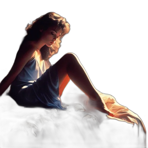 dress, concept art, photorealistic, watercolor, oil painting, neon lights, fog, underwater transparent PNG cut-out