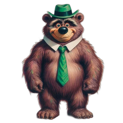 animal, hat, staff, creature, concept art, photorealistic, cartoon, 3d render transparent PNG cut-out