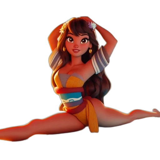 dress, 3d render, concept art, cartoon, fantasy art, underwater, animated, lady transparent PNG cut-out